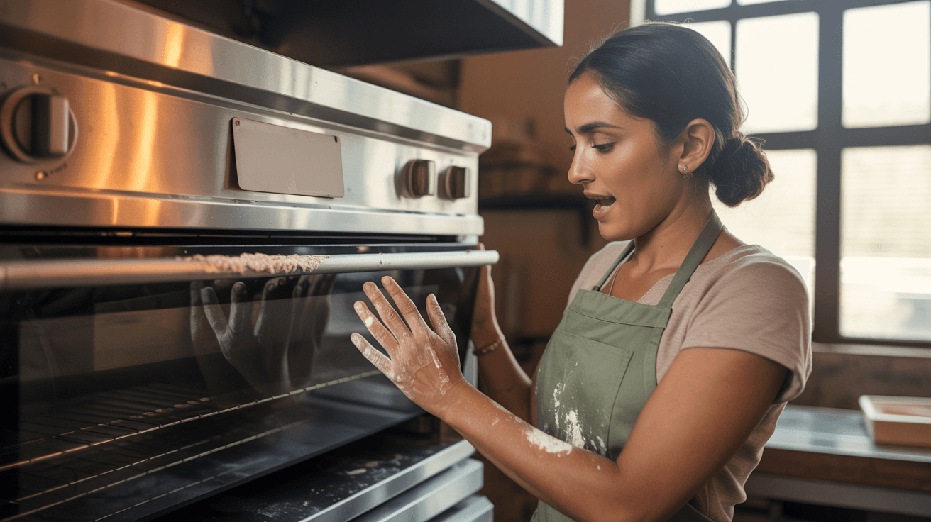 Used commercial oven — within reach