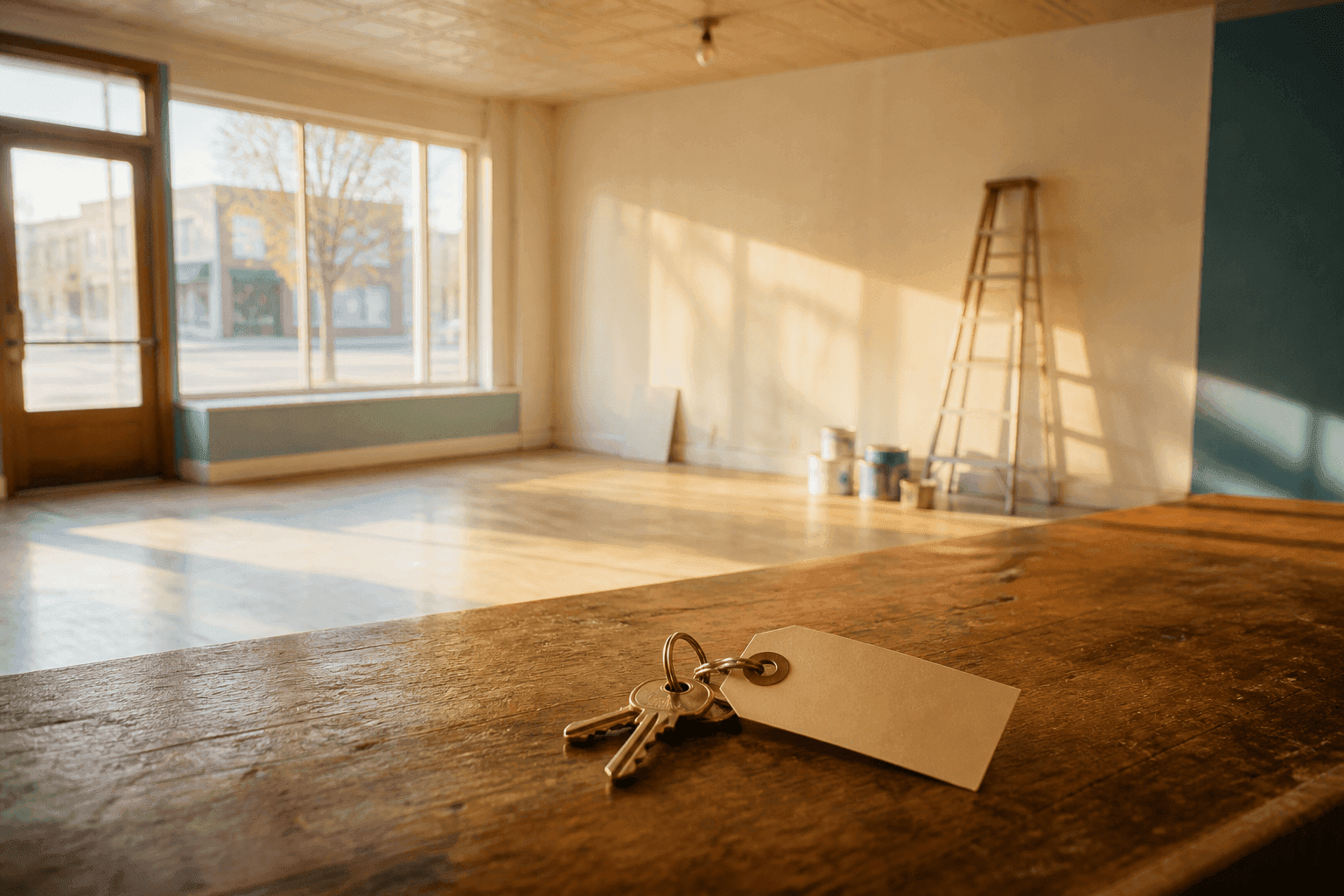 An empty commercial space ready to be shaped into a working business